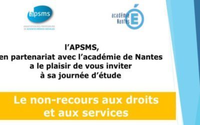 Journée d’étude de l’APSMS 2017